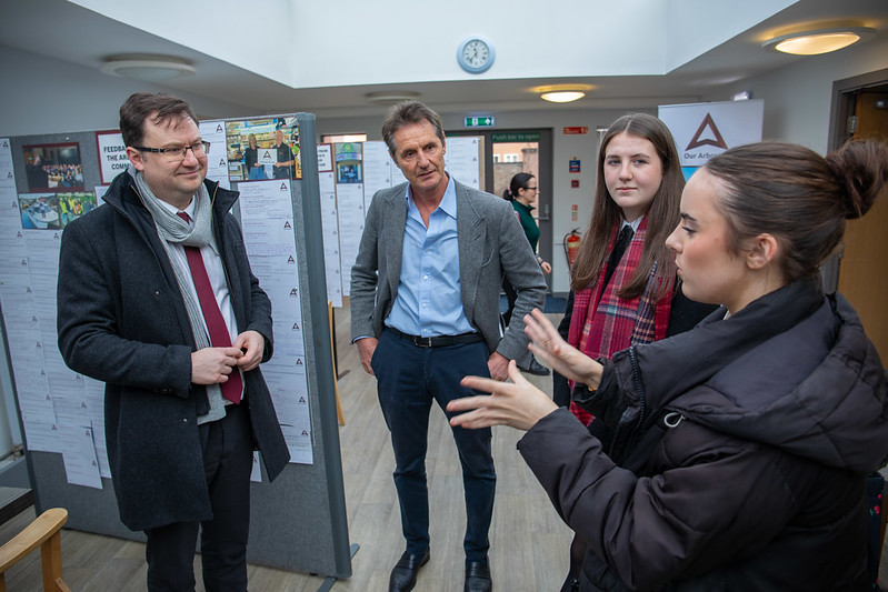 Arbroath Academy and Youth Town Board Members meet with Alex Norris